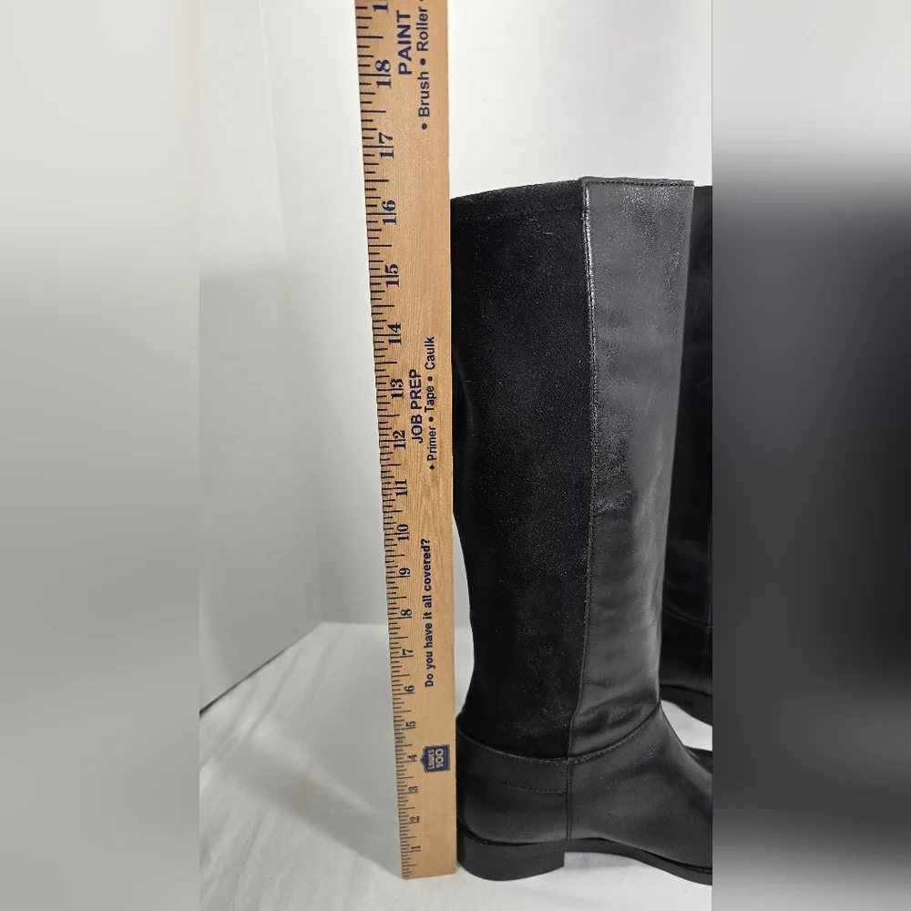 Cole Haan Women's Leather Knee High Boots Size 7B Black